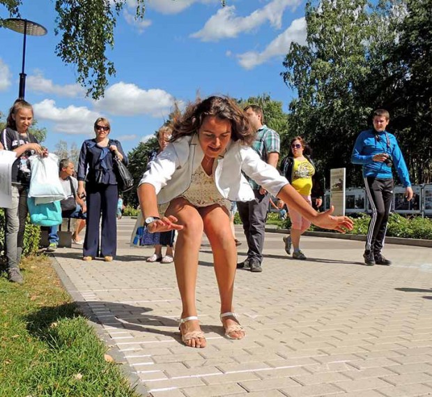 Test your strength in the long jump